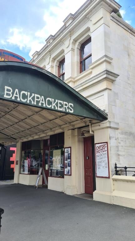 Empire Hotel Backpackers building on Thames Street in Oamaru